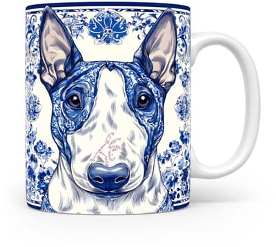 Mok Bull terrier Beker voor koffie of tas voor thee, cadeau voor dierenliefhebbers, moeder, vader, collega, vriend, vriendin, kantoor, opa, oma, hond, kerst, sinterklaas, verjaardag