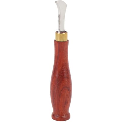 1.5mm Lederen Rand Plooier Houten Handvat Leerbewerking Markeer- en Persgereedschap voor Decoratief brown