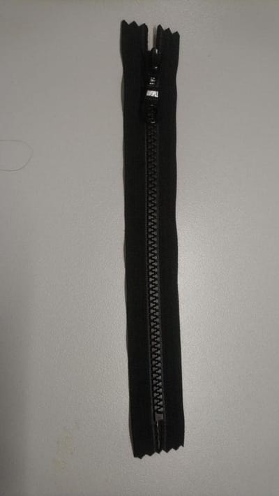 YKK Rits Bloktand Niet Deelbaar 6mm 25cm Zwart