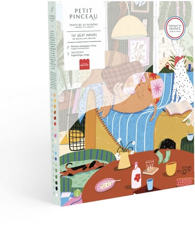 La Petite Epicerie Painting by Number Kit “THE GREAT INDOORS" 350g H33xW25.5xL3.5cm genummerde schilderijenset | Creatieve | Hobbyset | kinderen en volwassenen | beginnersvriendelijk