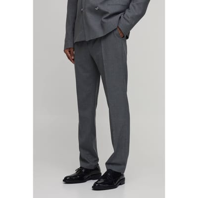 Pied-de-poule Pantalon Met Rechte Pasvorm En Tailoring | Charcoal | Size 28
