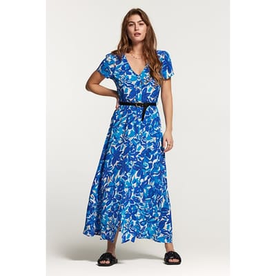 Shiwi Brazil Dress Painted Flower Sports Blue Size: XS | Maxi Dresses Outlet | Dames | Blauw