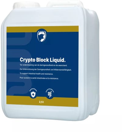 Excellent Crypto Block - 2.5 L - Melkvoeding Kalveren en Lammeren - Ter ondersteuning van Darmgezondheid en Weerstand bij jonge dieren - Fulvinezuren