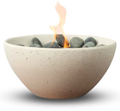 Ardente – Bio Ethanol Tafelhaard – Voor Binnen & Buiten – Rookvrij & Geurloos – Luxe Crèmekleurig Design