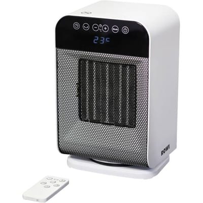 ROWI HKH 2000/2/1 ODT Premium Keramische ventilatorkachel 60 m³ Wit, Zwart