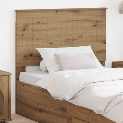 vidaXL Hoofdbord Artisan Eiken Bewerkt hout