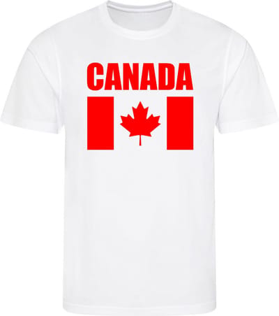 WK - Canada - T-shirt Wit - Voetbalshirt - Maat: S - Wereldkampioenschap voetbal