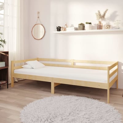 vidaXL - Slaapbank - massief - grenenhout - 90x200 - cm
