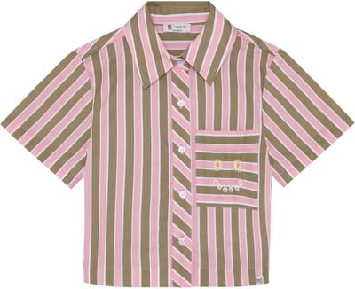 Noppies Blouse Blouse SS stripe - Pastel Lavender - Maat 92