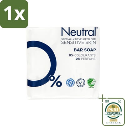1 x Neutral Zeeptablet 2 x 100 gr- Gevoelige Huid - Droge Huid - Milde Zeep - PH-neutraal - Parfumvrij