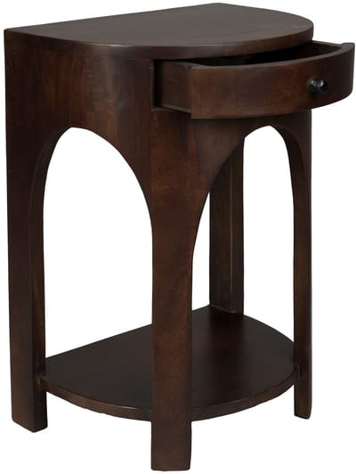 Dutchbone Belvedere Bijzettafel/ Nachtkastje - Bruin
