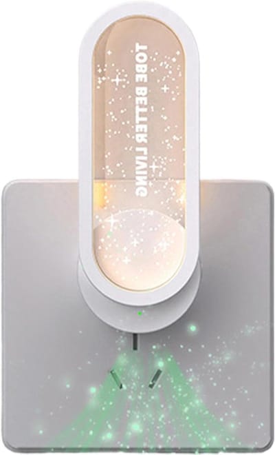 Luchtzuiveraar Negatieve Ionengenerator - Luchtverfrisser Stille - Frisse Lucht Creëren - Stille Werking Sterrenhemel - Compact Ontwerp - Wit
