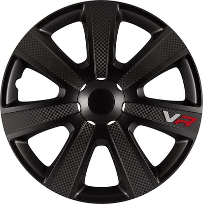 Autostyle PP 5155B VR Wieldoppen, Set van 4, 15 inch, Zwart