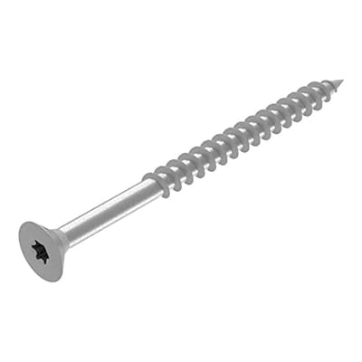 Houtschroef 6 x 80 mm - Roestvrij Staal (RVS) - 75 Stuks - Ideaal voor Meubel- en Bouwprojecten