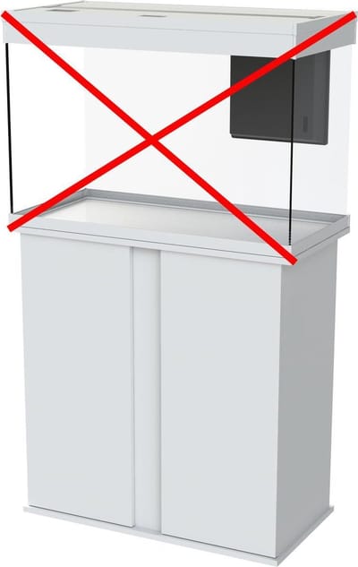 Ciano Aquarium Emotions Pro 80 Wit Aquarium - Los meubel