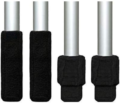 Famanu – Elastische manchet klein - omtrek 6–9 cm - slijtvaste manchet voor meubelpoten - voorkomt krassen en schuifgeluid - zwart