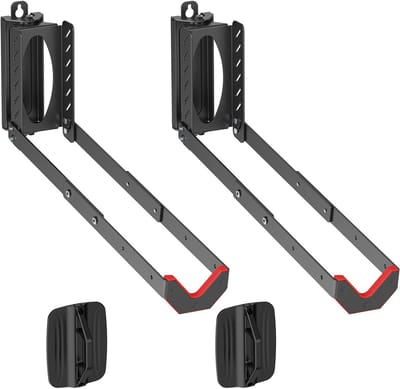 Maclean MC-498 - Set van 2 stuks Fietsbeugel - Fietsenrek wandbevestiging 35kg - zwart