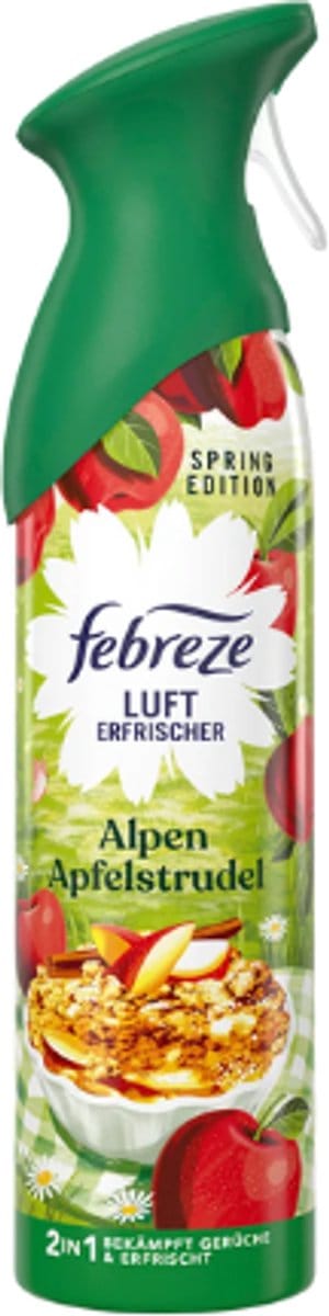 Wintergeur Febreze Luchtverfrisser Alpen Apfelstrudel | 1x 185 ml - Met verleidelijke geur van versgebakken lekkernijen | Verfrist en Bestrijd onaangename geurtjes