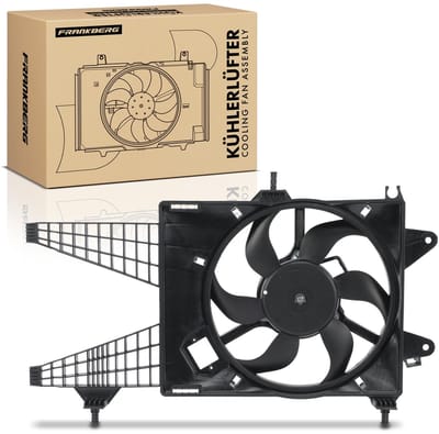 Frankberg 1x Motorradiateur Enkele ventilator
