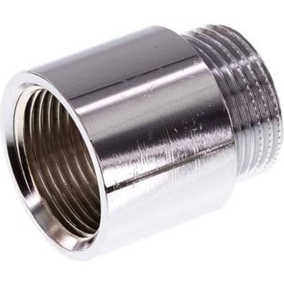 G 3/4'' F/M Verchroomd Messing Verlengstuk DIN 3523 - 25 mm
