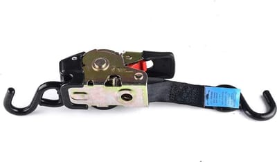 Intrekbare Ratel Spanbanden met Dubbele S-haken voor Motor en Aanhanger - Set van 2