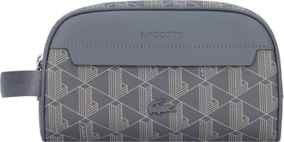 LACOSTE Toilettas The Blend Toilet Kit Mono Castlerock String Grijs