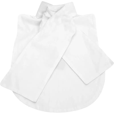 Horka Bib Met Plastron (exclusief Speld) Unisex One Size Wit
