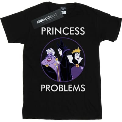 Disney Jongens Schurken Prinses Hoofdpijn T-Shirt (Zwart)