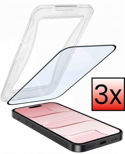 Screenprotector - 3 Stuks - Geschikt voor Apple iPhone Air - Met Installatie Kit - Beschermglas - Gehard Glas - Tempered Glass - Screen Protector - Inclusief Montage Frame - Buigbaar Hybrid Bescherm Cover
