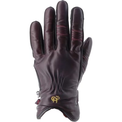 Vrouwen motorhandschoenen voor de winter in leer en stof Helstons Fidji Evo