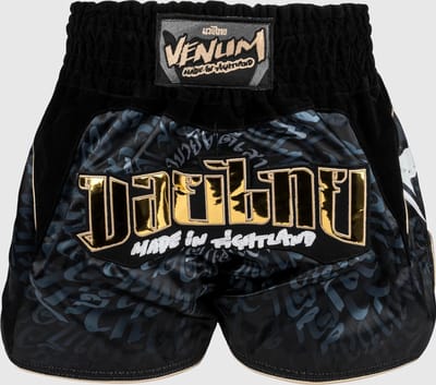 Venum Muay Thai Kickboks Shorts Attack Zwart Grijs - S
