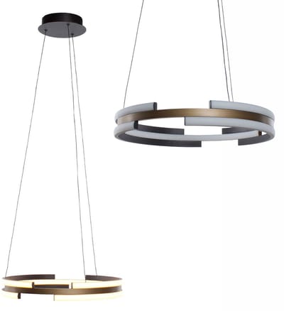 Hanglamp | 45 cm | serie orion | zwart brons | metaal | moderne design sfeerverlichting