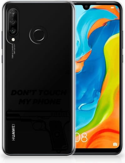 Huawei P30 Lite Silicone-hoesje Pistol DTMP