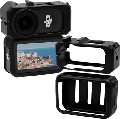 Metalen Camerakooi - Beschermframe - Camera Beschermen - 2-in-1 Accessoire - 40 Gram - Zwart
