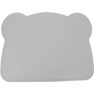 Siliconen Placemat Verdikken Hitte-isolatie Anti-slip Zachte Elastische Siliconen Beer Placemat voor Thuis grijze kleur