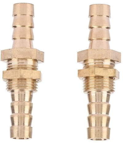 Dailygoods- Schotfitting Messing - 2 Stuks - Koppelingsconnectoradapter - Pijpfitting - CNC-bewerking - 8 mm - Duurzaam Materiaal