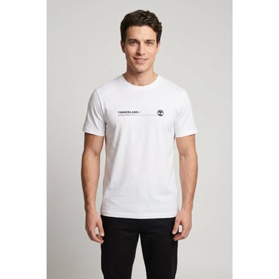 Timberland Ocean Back Graphic Ss Tee White Taglia: L | Magliette basic Outlet | Uomo | Bianco