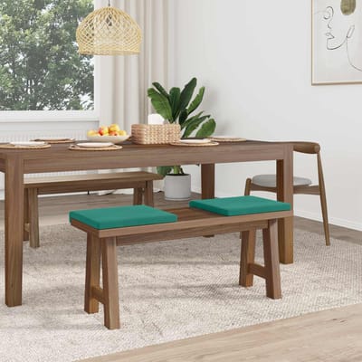vidaXL - Bankkussen - 2 - st - fluweel - Turquoise - Diepte - 35 - cm