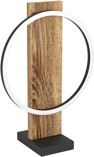 Eglo Tafellamp Boyal Led Zwart Donker Hout 12w