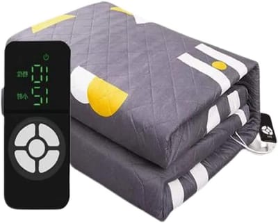 Elektrische deken - Verwarmde plaid - Comfort Verwarmen - 10 Warmteniveaus - 180x200cm - Grijs
