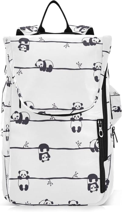 Sporttas Rackets - Badmintontas Tennistas - Sporten en Reizen - Waterbestendig Polyester - 68 cm Hoogte - Panda Cartoon