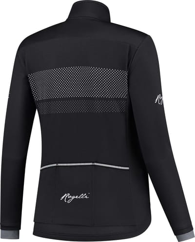 Rogelli Purpose Fietsjack Winter - Dames - Zwart, Wit - Maat M