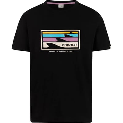 Protest PRTHanwell - T-shirt Heren - Korte mouwen - Ronde hals - Normale pasvorm - Crème