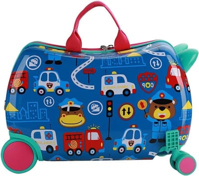 Kinder Koffer - Rij Koffer - Reizen - Zitbaar Ontwerp - 47x23.5x31cm - Gekleurd