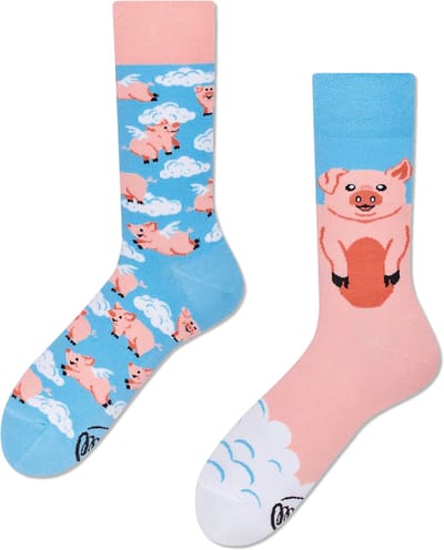 Many Mornings unisex sokken - Piggy Dream - Unisex - Maat: 35 - 38
