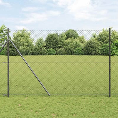 vidaXL - Gaashek - 10 - x - 1,5 - m - Staal - Grijs