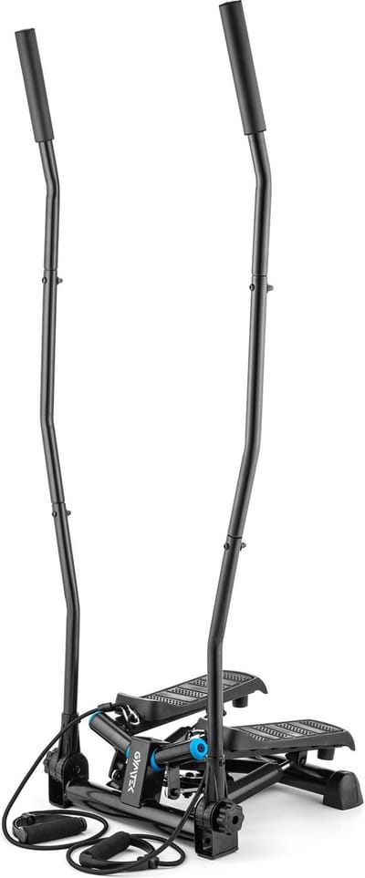 Gymtek® Stepper met Display - Inclusief Weerstandsbanden - tot 120 kg - met Stappenteller en Calorieënteller - Fitness, Pilates, Workout - XST700