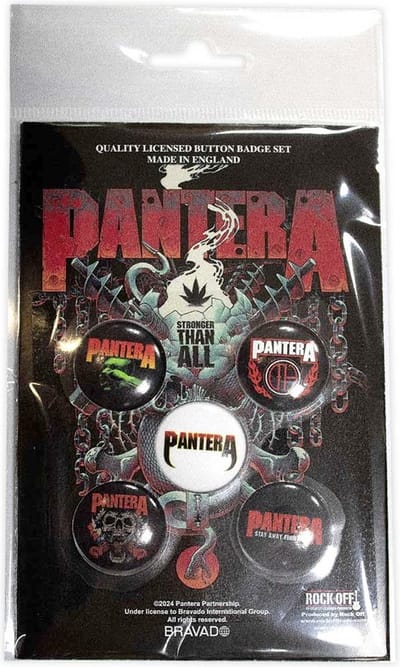 Pantera - Stay Away From Me Badge/button - Set van 5 - Multicolours
