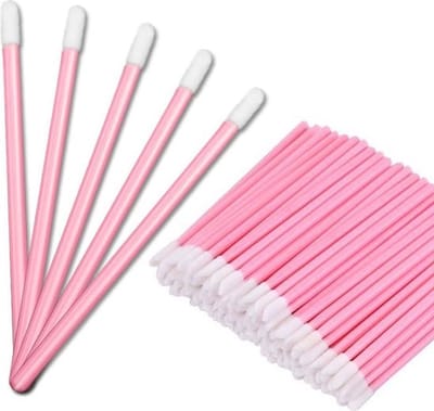 Lipgloss / Oogschaduw Borsteltjes - 10 stuks - Roze - Lipgloss applicators - brush lipstick make-up lip pluisvrij oogschaduw borsteltje