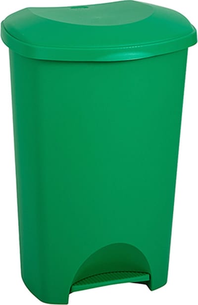Pedaalemmer - Prullenbak - Afvalbak - 50 liter –Voetpedaal - Groen